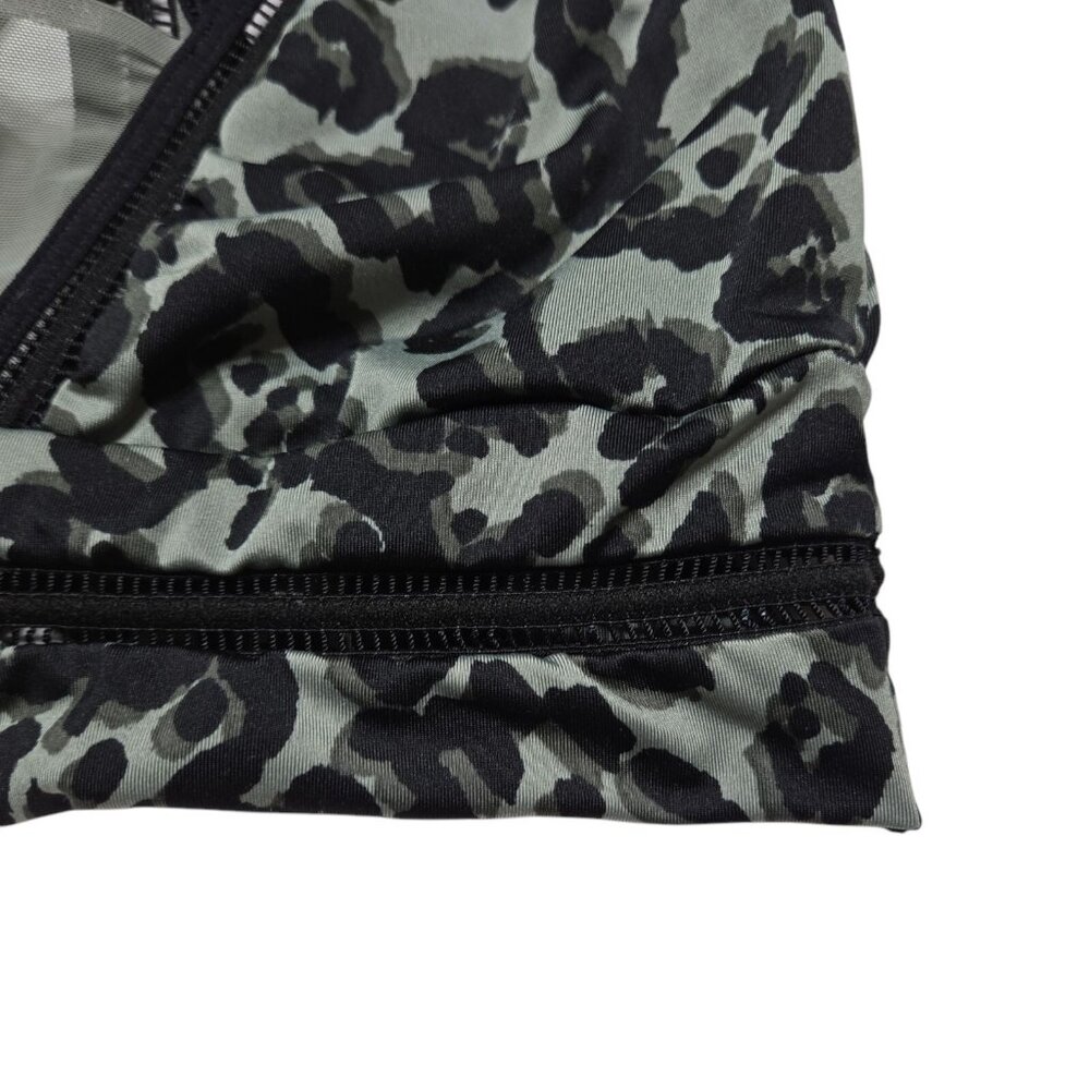 Victorias Secret Sports Bra Womens Small Green Animal Print Activewear Top - Picture 7 of 11